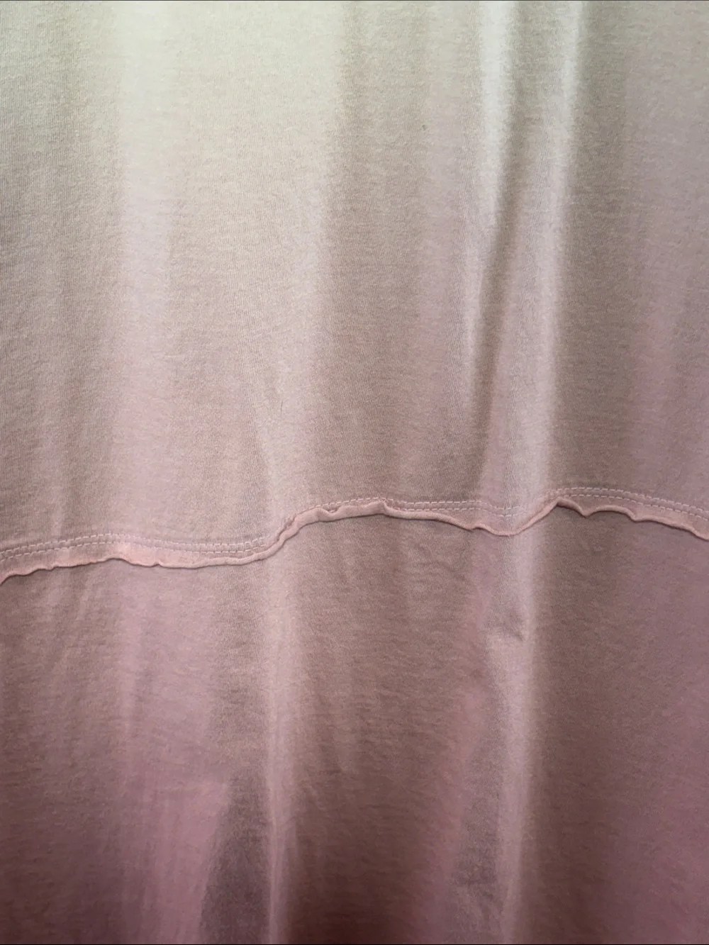 NWT--Easel Cotton Ombre Rose & Cream Short Sleeve Tee Dress Size L